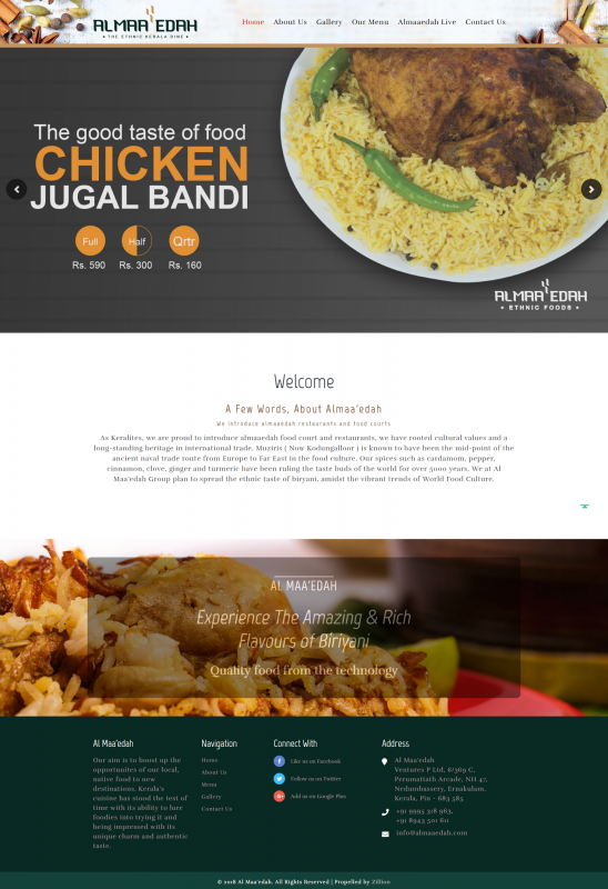 Zillion Info Solution  Static websites Almaa'edah