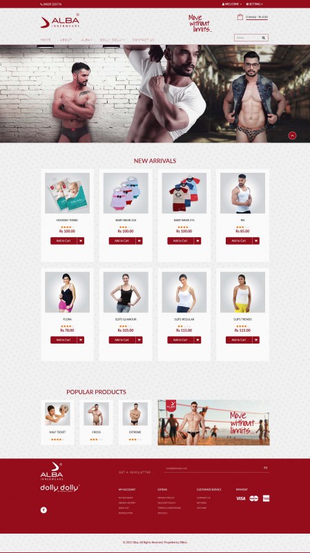 Zillion Info Solution Opencart websites Alba Online Store