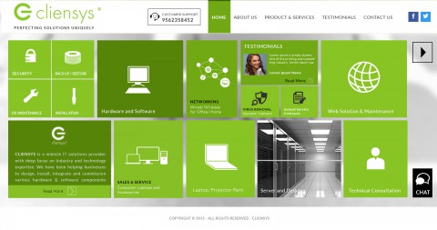 Zillion Info Solution static websites cliensys
