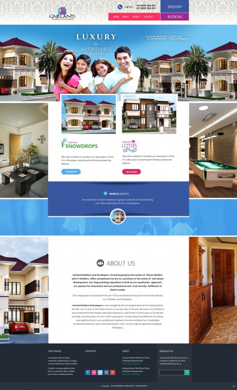 Zillion Info Solution static websites Garland Builders