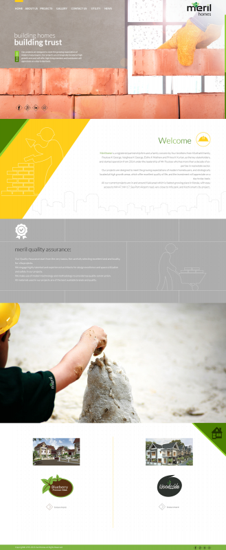 Zillion Info Solution Static websites Meril Homes